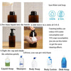 2-Pack Foaming Soap Dispenser, Refillable Empty Plastic Pump Bottle for Liquid Hand Soap, 15oz Capacity for Bathroom Vanity, Kitchen Sink, and Clinic