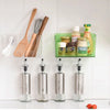 Bathroom Soap Organizer Shower Basket Plastic 1Set Green