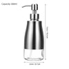 Liquid Soap Dispenser Set for Kitchen and Bathroom, Multi-Use Glass Bottle, Easy to Clean