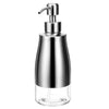 Liquid Soap Dispenser Set for Kitchen and Bathroom, Multi-Use Glass Bottle, Easy to Clean
