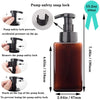 2-Pack Foaming Soap Dispenser, Refillable Empty Plastic Pump Bottle for Liquid Hand Soap, 15oz Capacity for Bathroom Vanity, Kitchen Sink, and Clinic