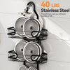 Hanging Shower Caddy,Anti-rust Shower Caddy，Anti-sway Shower Organizer（Black）